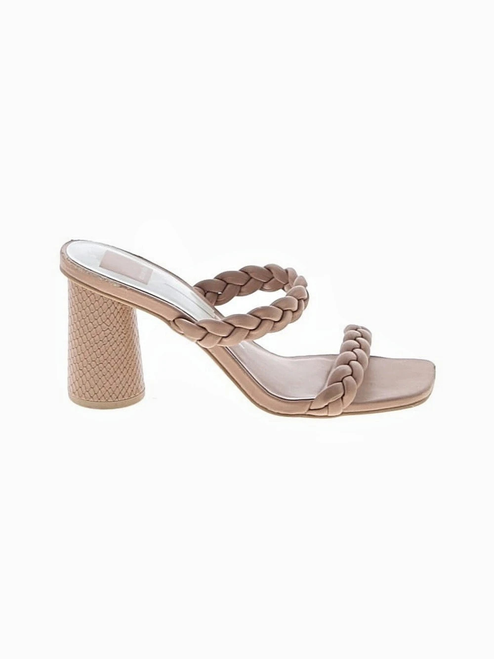 Dolce Vita Paily Braided Slide Sandal Heels in Pink